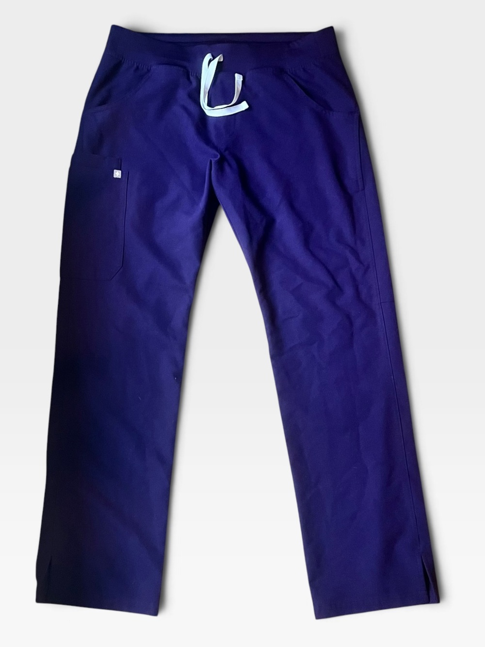 FIGS Purple Jam Kade Cargo Scrub Pants Straight Leg High Waisted M